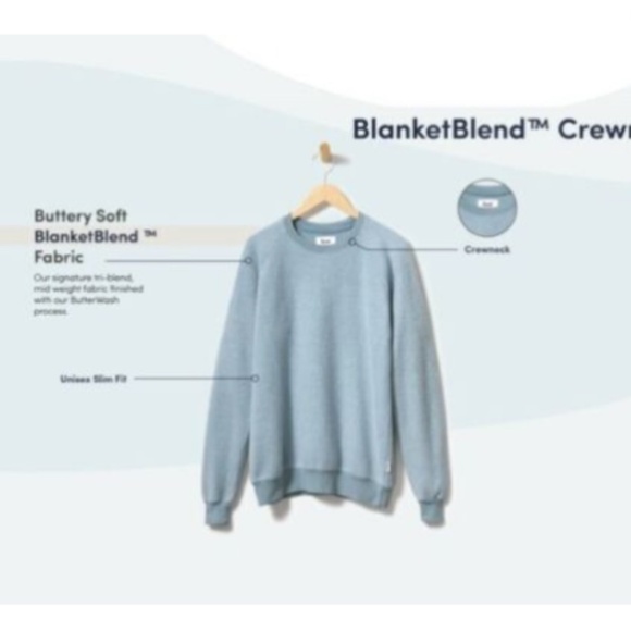 Feat BlanketBlend Denim Crewneck Sweater - Picture 7 of 9